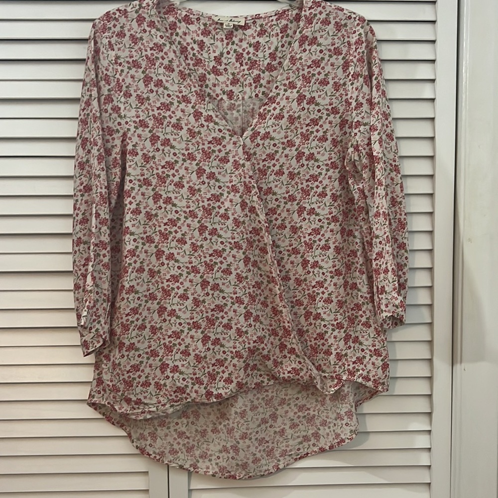 Jane and Delancey Cross Front Shirt.